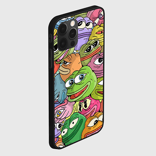 Чехол iPhone 12 Pro Pepe BOMBING / 3D-Черный – фото 2