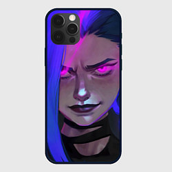 Чехол для iPhone 12 Pro League Of Legends Arcane ДЖИНКС Jinx Powder, цвет: 3D-черный