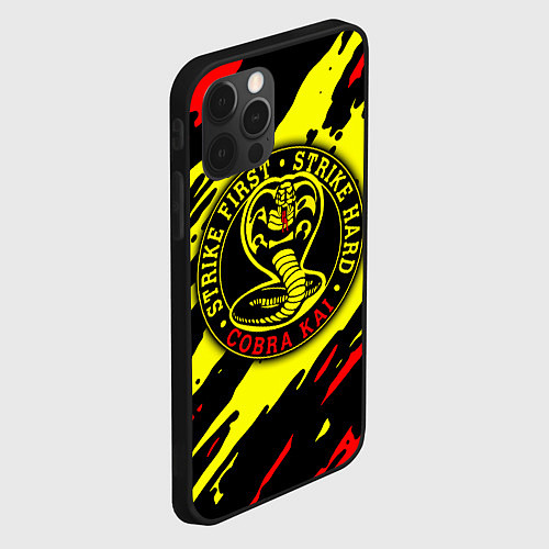 Чехол iPhone 12 Pro Кобра Кай Kobra Kai / 3D-Черный – фото 2