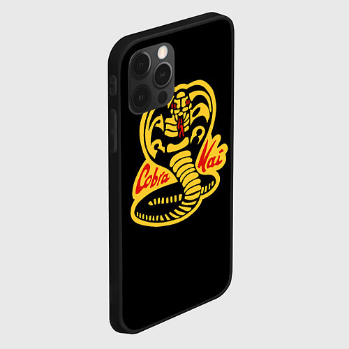 Чехол iPhone 12 Pro Cobra Kai - Кобра Кай / 3D-Черный – фото 2