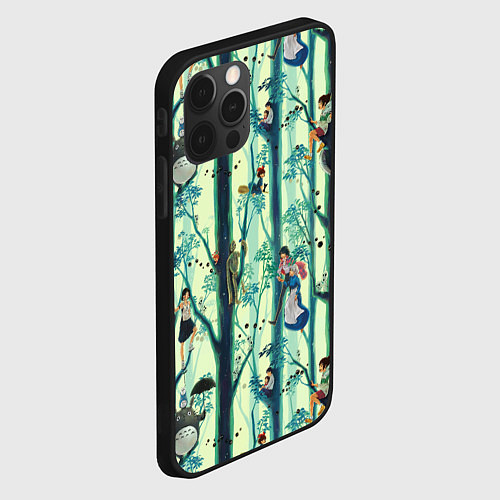 Чехол iPhone 12 Pro Ghibli All / 3D-Черный – фото 2