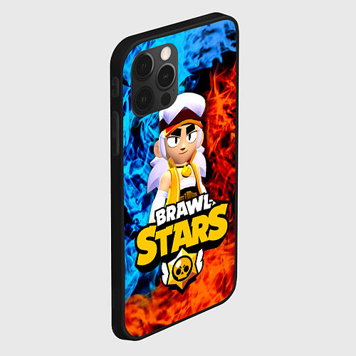 Чехол iPhone 12 Pro ФЭНГ БРАВЛ СТАРС , FANG BRAWL STARS / 3D-Черный – фото 2