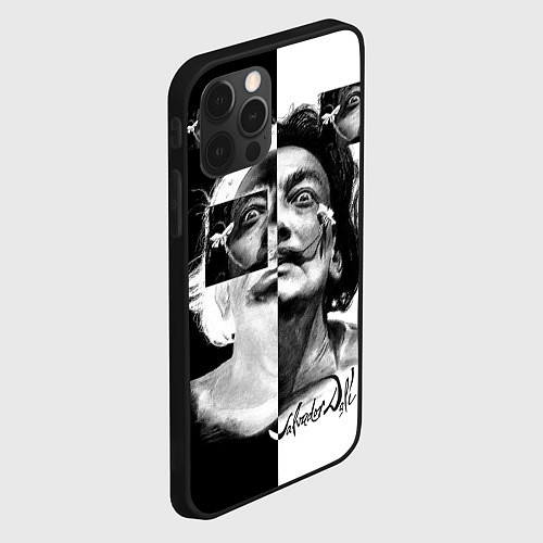 Чехол iPhone 12 Pro Salvador Dali - Сальвадор Дали / 3D-Черный – фото 2