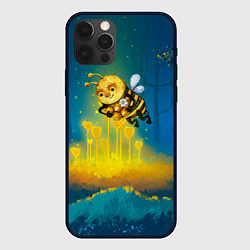 Чехол для iPhone 12 Pro Пчёла с сотами, цвет: 3D-черный