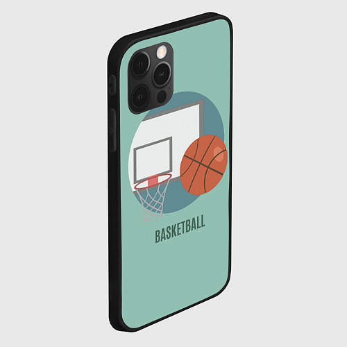 Чехол iPhone 12 Pro Basketball Спорт / 3D-Черный – фото 2