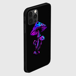 Чехол для iPhone 12 Pro Неоновый гриб, цвет: 3D-черный — фото 2