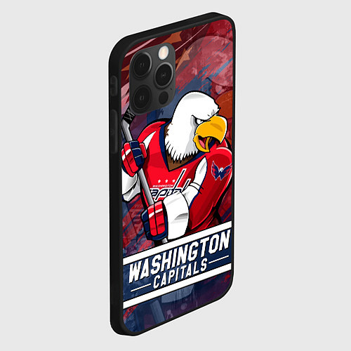 Чехол iPhone 12 Pro Вашингтон Кэпиталз Washington Capitals / 3D-Черный – фото 2