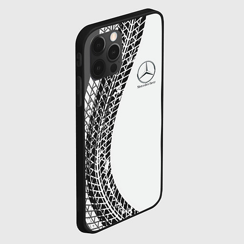 Чехол iPhone 12 Pro Mercedes-Benz дрифт / 3D-Черный – фото 2