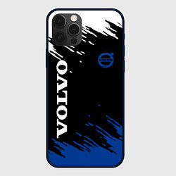 Чехол для iPhone 12 Pro Volvo - Texture, цвет: 3D-черный