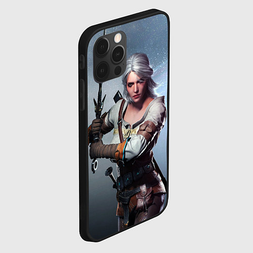 Чехол iPhone 12 Pro Ciri sword / 3D-Черный – фото 2