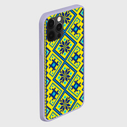 Чехол для iPhone 12 Pro Славянский национальный орнамент, цвет: 3D-светло-сиреневый — фото 2