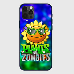 Чехол для iPhone 12 Pro Plants vs Zombies подсолнух, цвет: 3D-черный