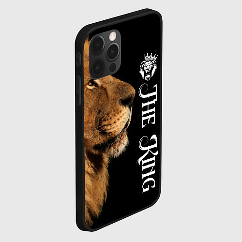 Чехол iPhone 12 Pro ЛЕВ КОРОЛЬ LION KING / 3D-Черный – фото 2