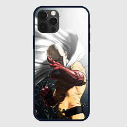 Чехол для iPhone 12 Pro One Punch Man - Сайтама, цвет: 3D-черный