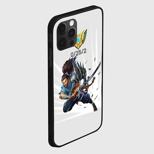 Чехол iPhone 12 Pro Yasuo Meme / 3D-Черный – фото 2