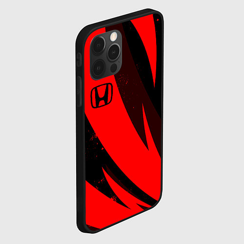 Чехол iPhone 12 Pro HONDA RED ХОНДА КРАСНЫЙ / 3D-Черный – фото 2