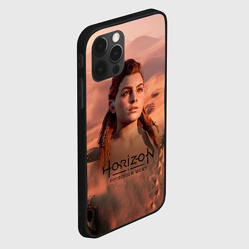 Чехол iPhone 12 Pro Aloy Horizon Forbidden Zero Dawn / 3D-Черный – фото 2