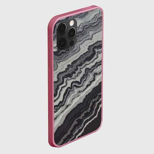 Чехол iPhone 12 Pro Fashion vanguard pattern 2099 / 3D-Малиновый – фото 2