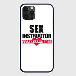 Чехол для iPhone 12 Pro Секс Инструктор SEX INSTRUCTOR, цвет: 3D-черный