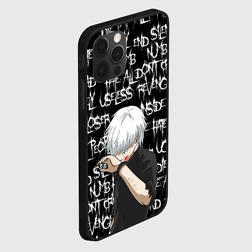Чехол iPhone 12 Pro КАНЕКИ DEAD INSIDE / 3D-Черный – фото 2