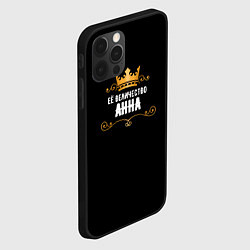 Чехол для iPhone 12 Pro Её величество Анна!, цвет: 3D-черный — фото 2
