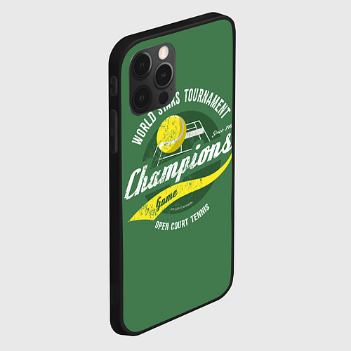 Чехол iPhone 12 Pro Большой Теннис Tennis / 3D-Черный – фото 2