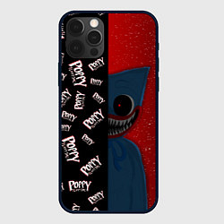 Чехол для iPhone 12 Pro Poppy Playtime Half Pattern Half Face, цвет: 3D-черный