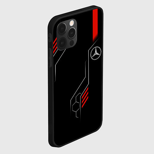 Чехол iPhone 12 Pro AMG MERCEDES ТЕХНОЛОГИИ / 3D-Черный – фото 2