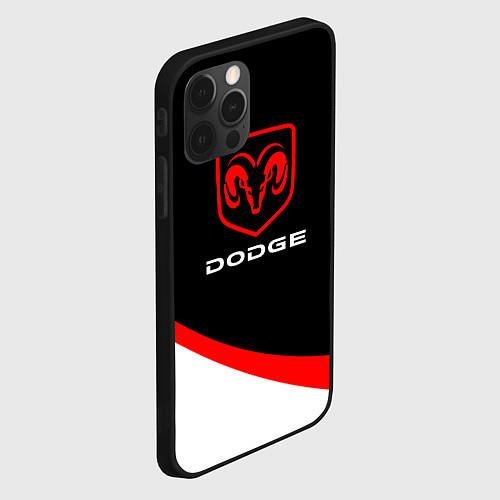 Чехол iPhone 12 Pro DODGE SPORT / 3D-Черный – фото 2