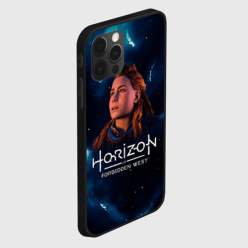 Чехол iPhone 12 Pro Horizon Forbidden West - Молнии / 3D-Черный – фото 2