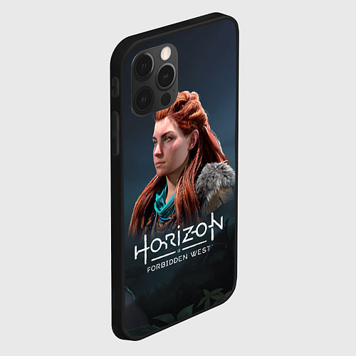 Чехол iPhone 12 Pro Элой Aloy Horizon Forbidden West / 3D-Черный – фото 2