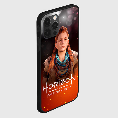 Чехол iPhone 12 Pro Horizon Fire Aloy / 3D-Черный – фото 2