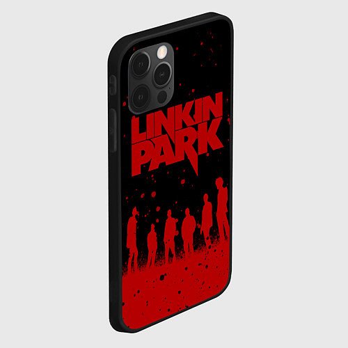 Чехол iPhone 12 Pro Linkin Park Линкин Парк / 3D-Черный – фото 2