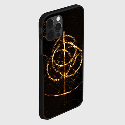 Чехол iPhone 12 Pro ELDEN RING SYMBOL ВЕЛИКИЕ РУНЫ / 3D-Черный – фото 2