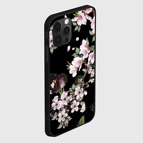 Чехол iPhone 12 Pro Краски весны / 3D-Черный – фото 2