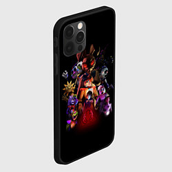 Чехол для iPhone 12 Pro Five Nights at Freddys: Security Breach персонажи, цвет: 3D-черный — фото 2
