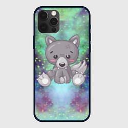 Чехол для iPhone 12 Pro Маленький серый волк, цвет: 3D-черный