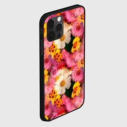 Чехол для iPhone 12 Pro Дачные садовые цветы, цвет: 3D-черный — фото 2
