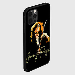 Чехол для iPhone 12 Pro Led Zeppelin Лед Зеппелин Jimmy Page, цвет: 3D-черный — фото 2