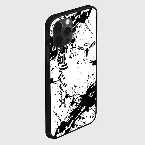 Чехол iPhone 12 Pro Токийские мстители Tokyo Revengers logo краска / 3D-Черный – фото 2