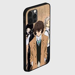 Чехол для iPhone 12 Pro Великий из бродячих псов, Дазай Осаму, Ацуши Накад, цвет: 3D-черный — фото 2