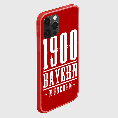 Чехол iPhone 12 Pro Бавария Bayern Munchen / 3D-Красный – фото 2