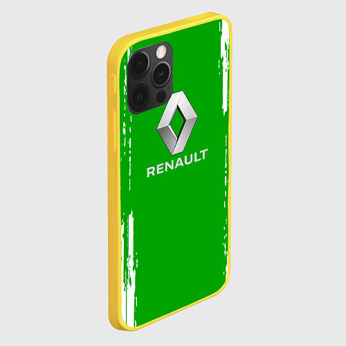 Чехол iPhone 12 Pro RENAULT РЕНО sport / 3D-Желтый – фото 2