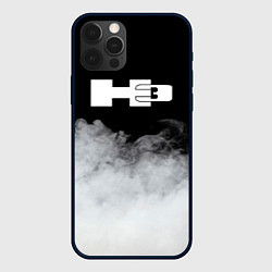 Чехол для iPhone 12 Pro Hummer дым, цвет: 3D-черный