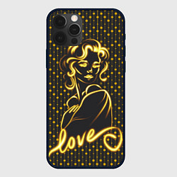 Чехол для iPhone 12 Pro Любовь согревает, цвет: 3D-черный