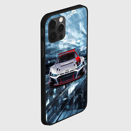 Чехол iPhone 12 Pro Audi Motorsport Racing team / 3D-Черный – фото 2