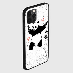 Чехол для iPhone 12 Pro BANKSY БЭНКСИ панда, цвет: 3D-черный — фото 2