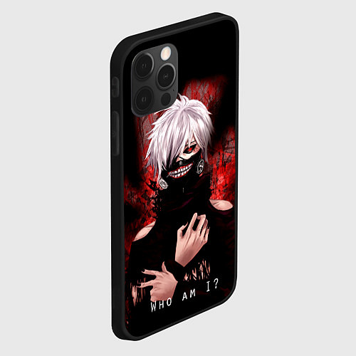 Чехол iPhone 12 Pro Tokyo Ghoul Токийский Гуль Who am I / 3D-Черный – фото 2