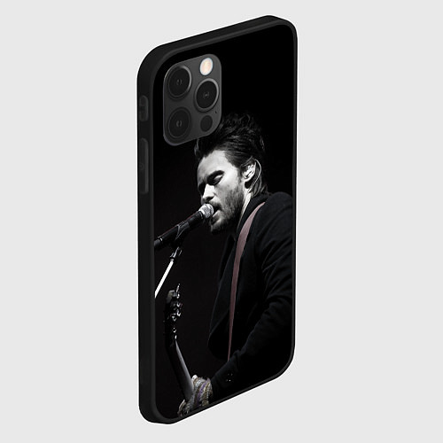 Чехол iPhone 12 Pro Джаред Лето 30 Seconds To Mars / 3D-Черный – фото 2