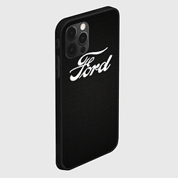 Чехол для iPhone 12 Pro Ford форд крбон, цвет: 3D-черный — фото 2